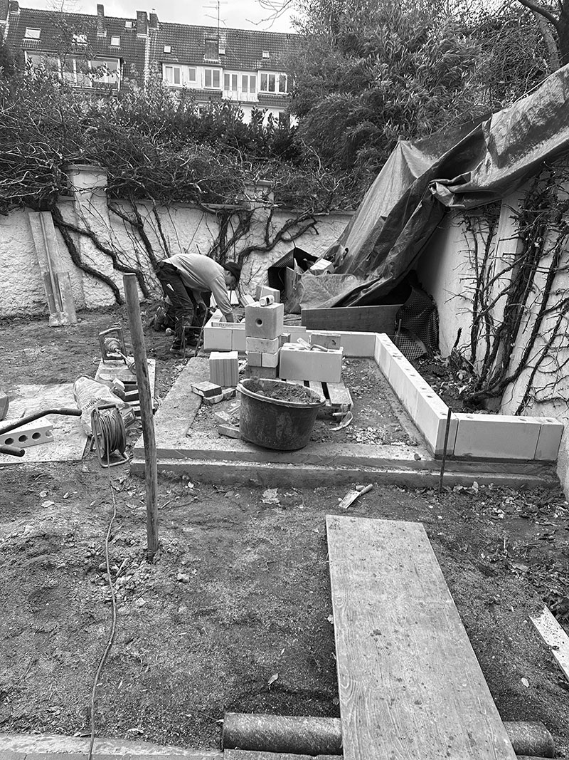 Dokumentation der Umbauarbeiten an der Maisonettewohnung – Einblick in die baulichen Maßnahmen und den Entstehungsprozess.